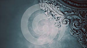 Decorative victorian abstract pattern with historic artistic background