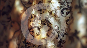 Decorative victorian abstract pattern with historic artistic background