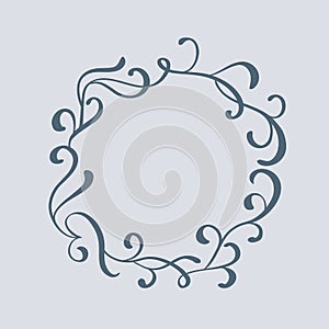 Decorative vintage Frame and Borders Art. Calligraphy Vector illustration EPS10