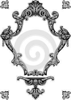 Decorative Vintage Royal Ornate Frame