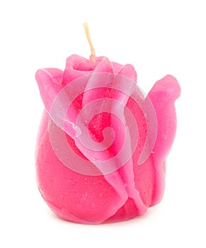 Decorative wax candle rose