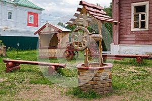 Decorative well in the Alexandrovskaya Sloboda