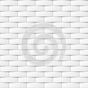 Decorative white seamless texture. Creative background. Paper tile pattern