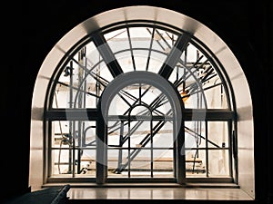The decorative window inside The Mount