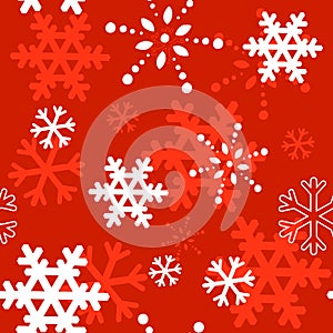 Decorative winter Christmas seamless texture