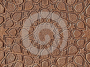 Dekorativní dřevěný řezba islámský Peršan 