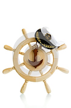 Decorative wooden steering wheel
