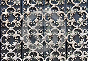 Decorative wrought-iron grille