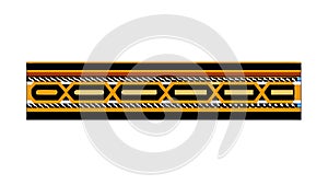 Decorative Zigzag Pattern Border, Geometric Design Element, vector design Generative AI