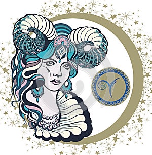 Decorative Zodiac sign Aries