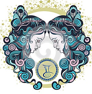 Decorative Zodiac sign Gemini