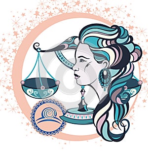 Decorative Zodiac sign Libra