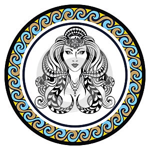 Decorative Zodiac sign Virgo