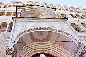 The decors of Cathedral of Parma