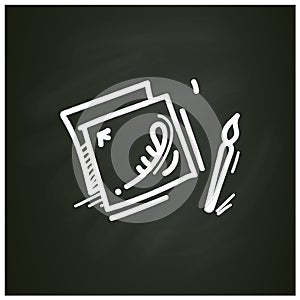 Decoupage chalk icon