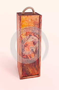 Decoupage wine box