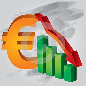 Decrease in Euro photo