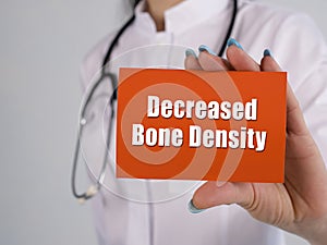 Decreased Bone Density sign on the page