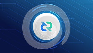 Decred DCR coin cryptocurrency concept banner photo