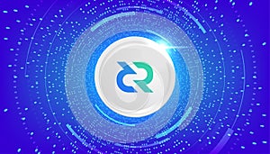 Decred DCR coin cryptocurrency concept banner background photo