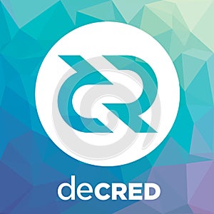 Decred DCR decentralized blockchain criptocurrency vector logo photo
