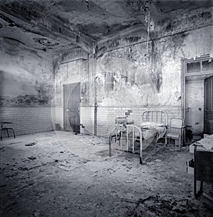 Decrepit hospital room