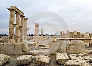 The decumanus at Palmyra, Syria