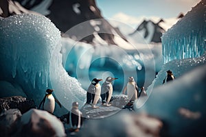 ded Penguin-filled Glacier & Dazzling Details with Unreal Engine 5
