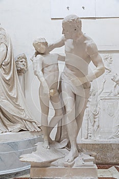 Dedalo e Icaro - Daedalus and Icarus - by sculptor Antonio Canova, 1779