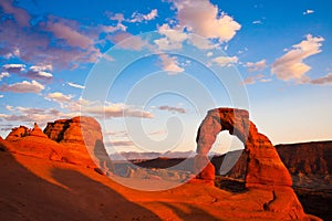 Dedicate Arch Sunset in Arches National Park, Utah