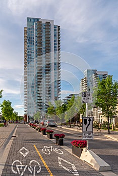 Dedicated bike path, Calgary