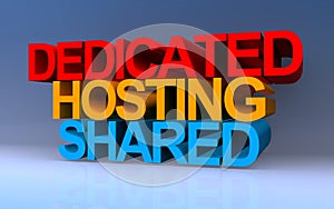 dedicated hosting shared on blue