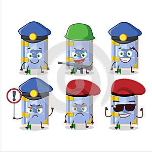 A dedicated Police officer of air book of magic mascot design style