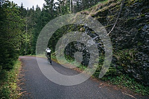 Road bicycle driving