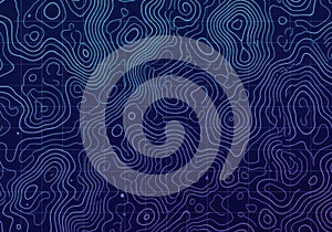 Deep blue abstract textured pattern background with organic ripple effects