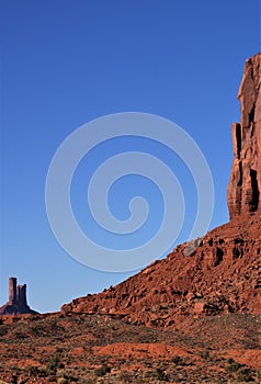 Deep blue butte of the Utah navajo nation