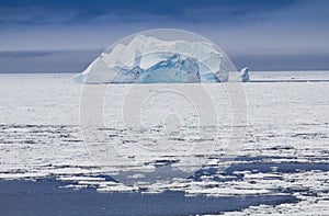 Deep blue colors of an iceberg.CR2