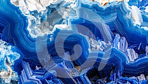 Deep Blue Geode Mineral Abstract Background