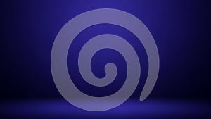 Deep Blue Gradient Studio Background with Subtle Spotlight Effect