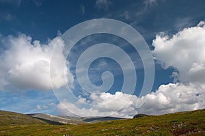 Deep blue northern sky photo