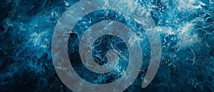 Deep Blue Ocean Water Surface Texture Background