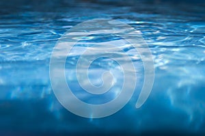 Deep blue pool water background