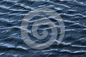 Deep blue rippling water surface background