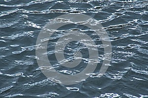 Deep blue rippling water surface background