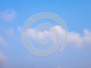 Deep blue sky with white clouds