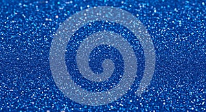 Deep blue sparkling glitter abstract background