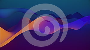 Deep Cool Colorful Gradient Wave Abstract Background Loop