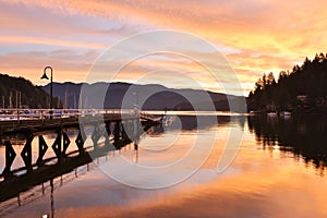 Deep Cove sunrise, North Vancouver photo
