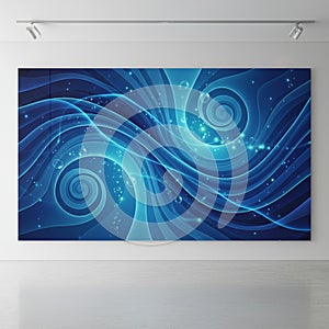 Deep Current Abstract Ocean Depth Design - AI Generated