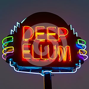 Deep Ellum Neon Sign